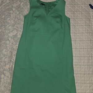 Talbots Green Sleeveless Midi Dress